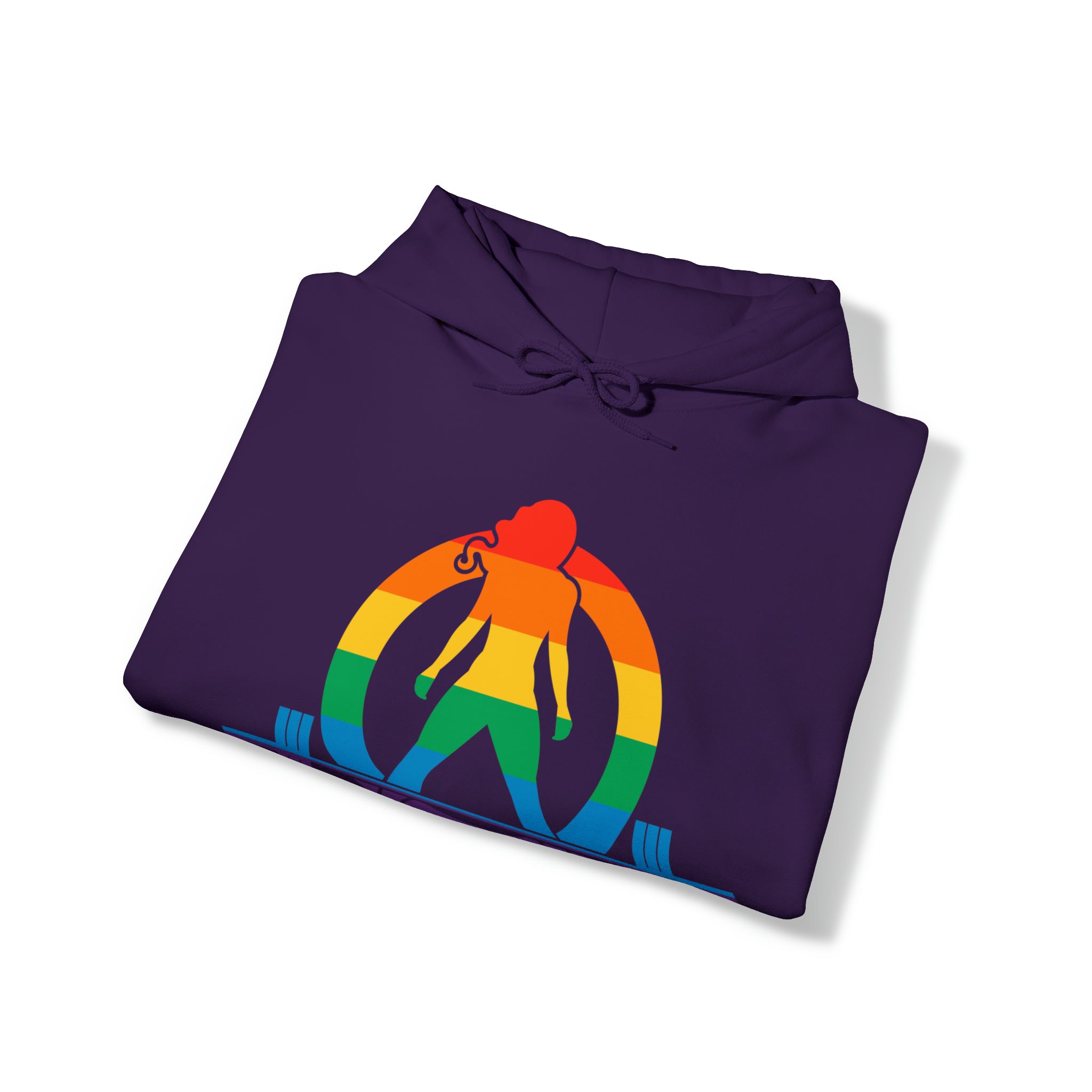 Pride Color Logo - Strong Is Beautiful - Unisex Heavy Blend Hooded Sweatshirt