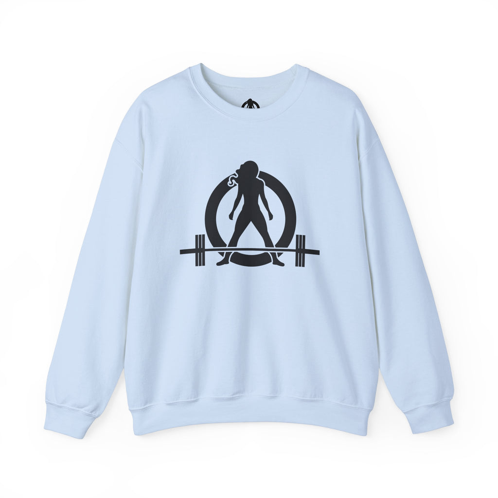 Iron Sharpens Iron - Unisex Heavy Blend™ Crewneck Sweatshirt - Front Black Logo - Front & Back Print