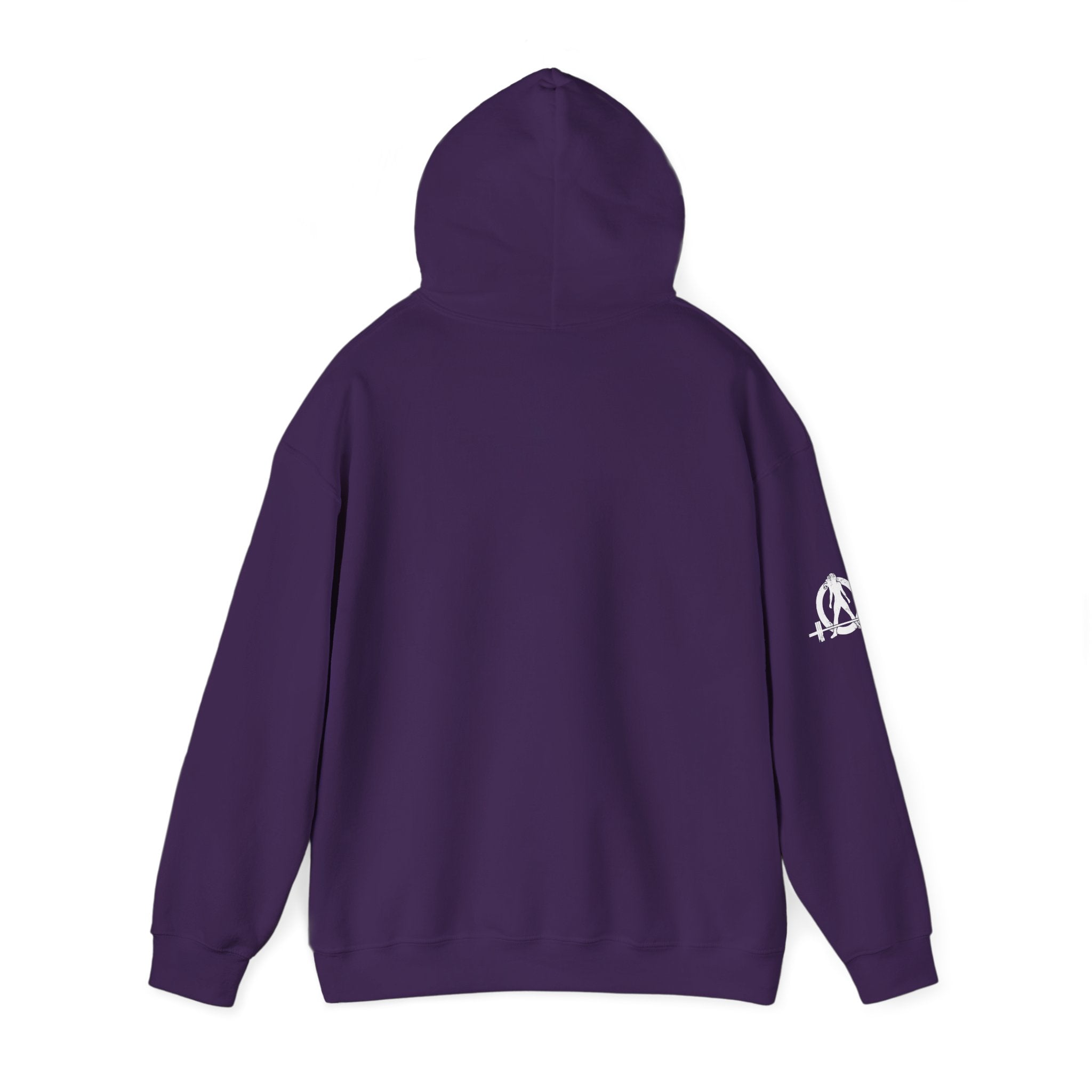 Lift Like.A Girl - Unisex Heavy Blend Hooded Sweatshirt - White Logo on Front & Right Sleeve