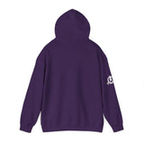 Lift Like.A Girl - Unisex Heavy Blend Hooded Sweatshirt - White Logo on Front & Right Sleeve
