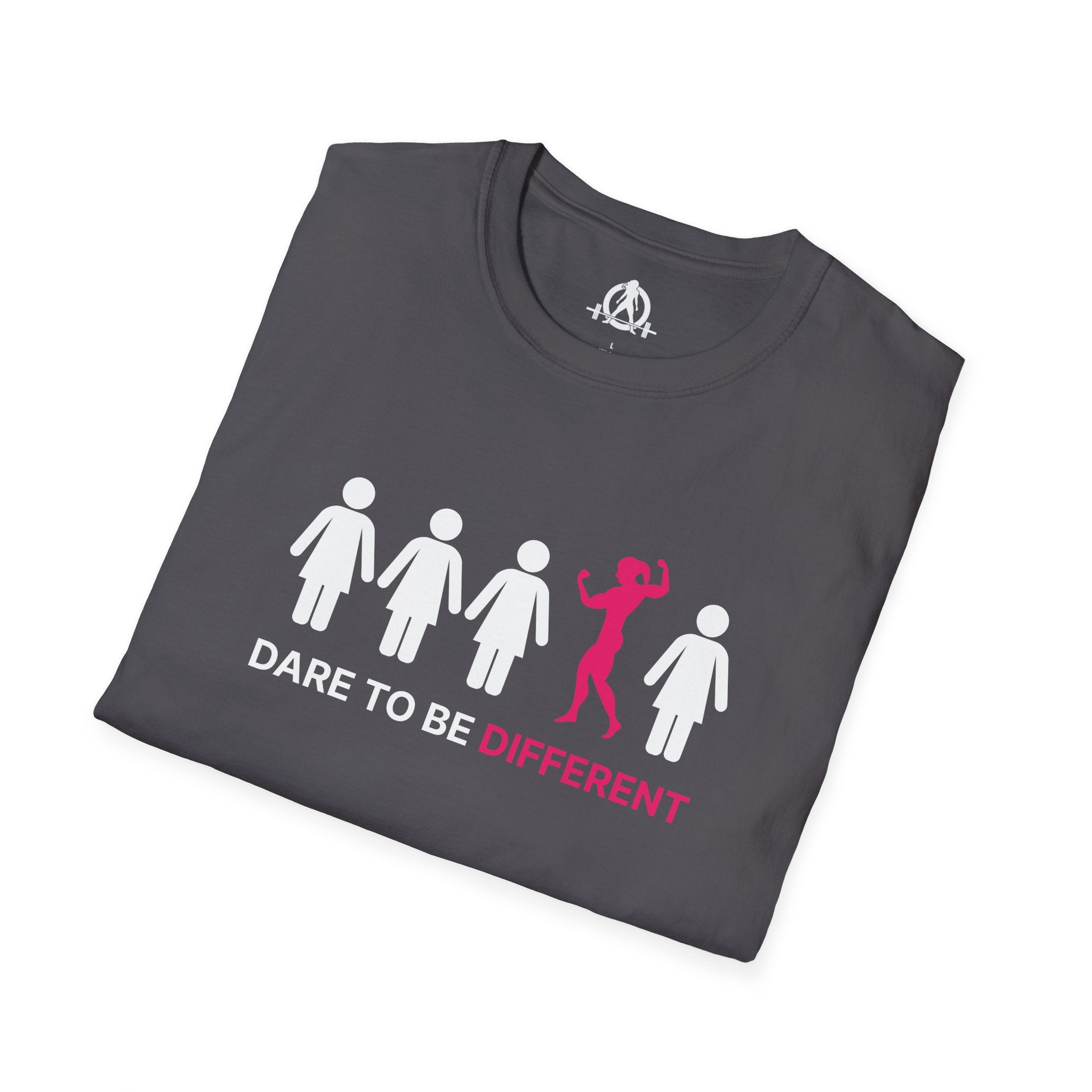 Dare To Be Different - Flex - Unisex Softstyle T-Shirt - Logo Front