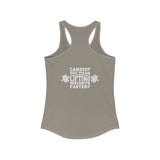 Cardio = Lift Weights Faster - Classic Color Logo - Ideal Racerback Tank - Front & Back Print