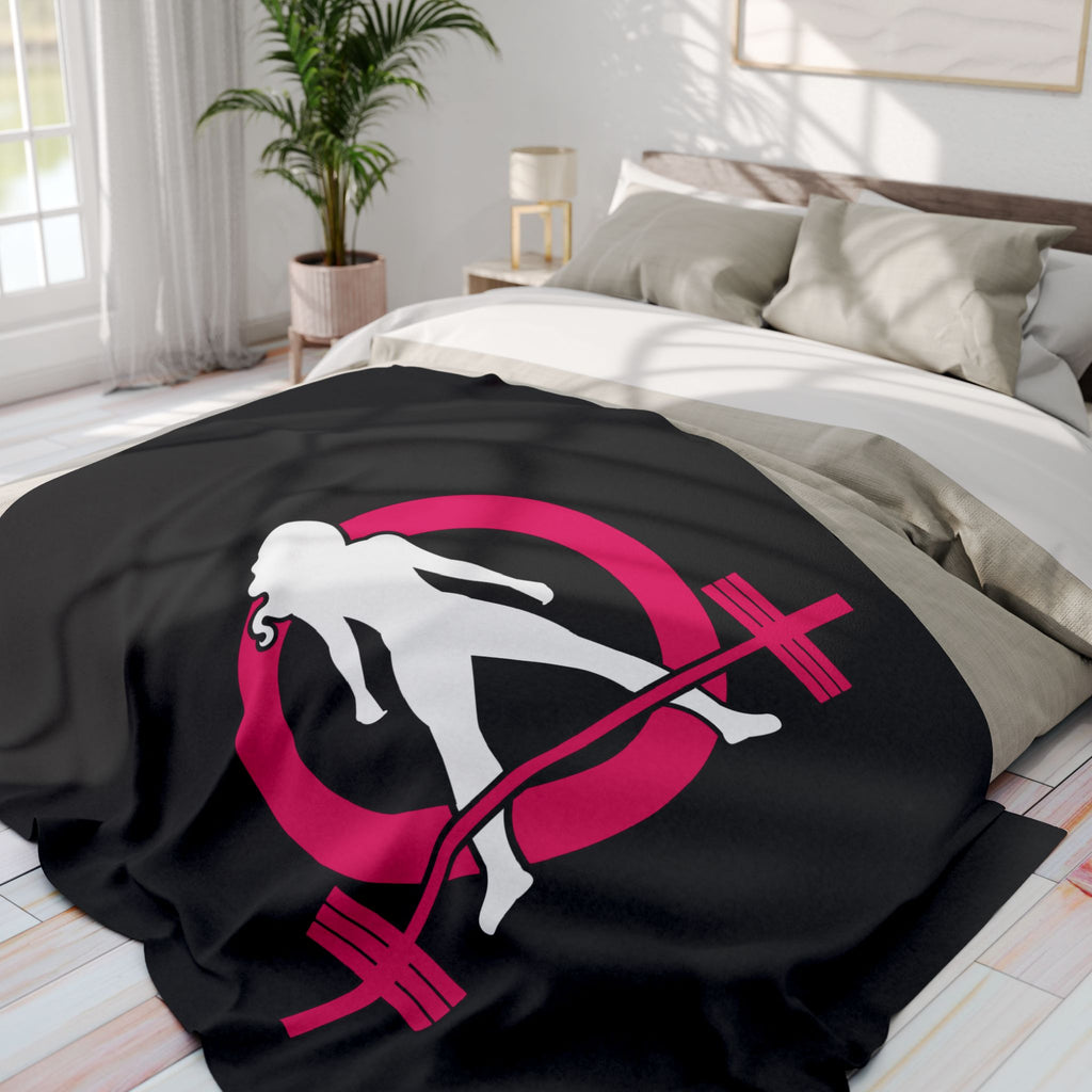 WWLW Arctic Fleece Blanket – Black Classic Logo 🖤