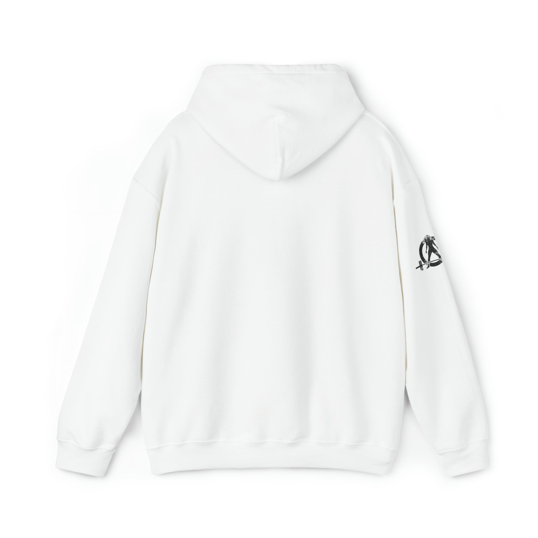 Squat Bench Deadlift Repeat - Unisex Heavy Blend Hooded Sweatshirt - Light Logo - Pink- Plain Black