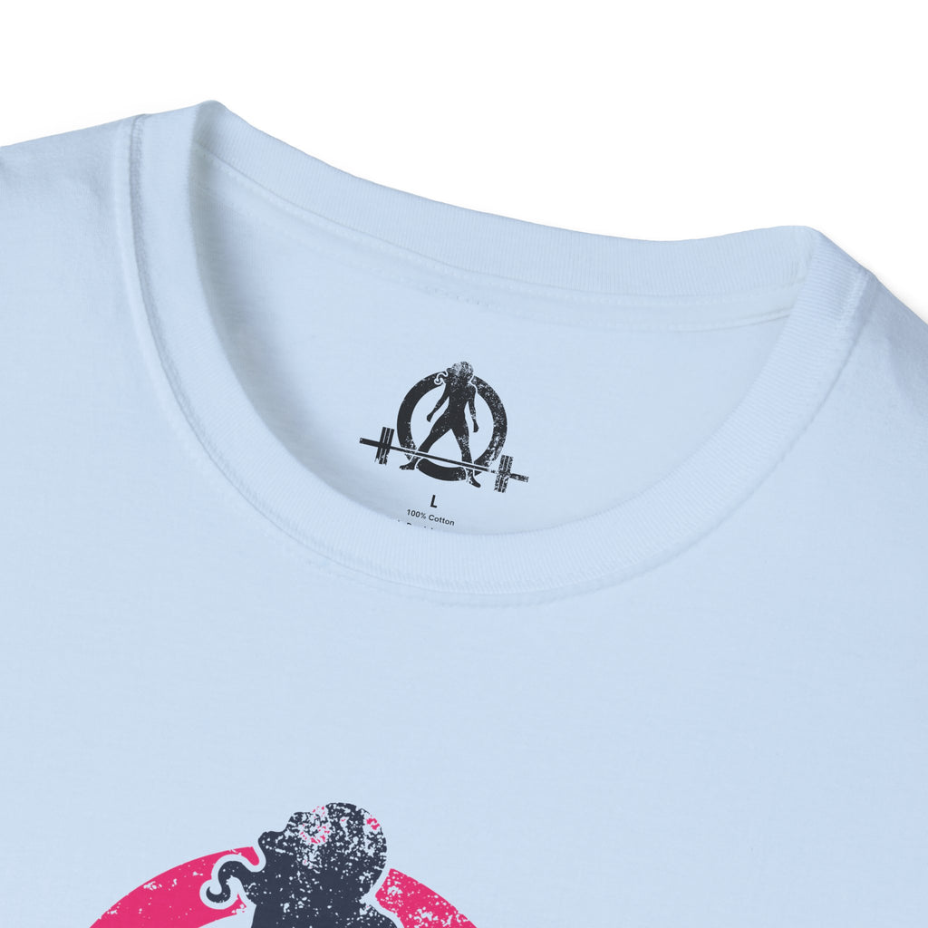 Unisex Softstyle T-Shirt - Inverted Color Distressed Logo - Plain Back (BEST SELLER)