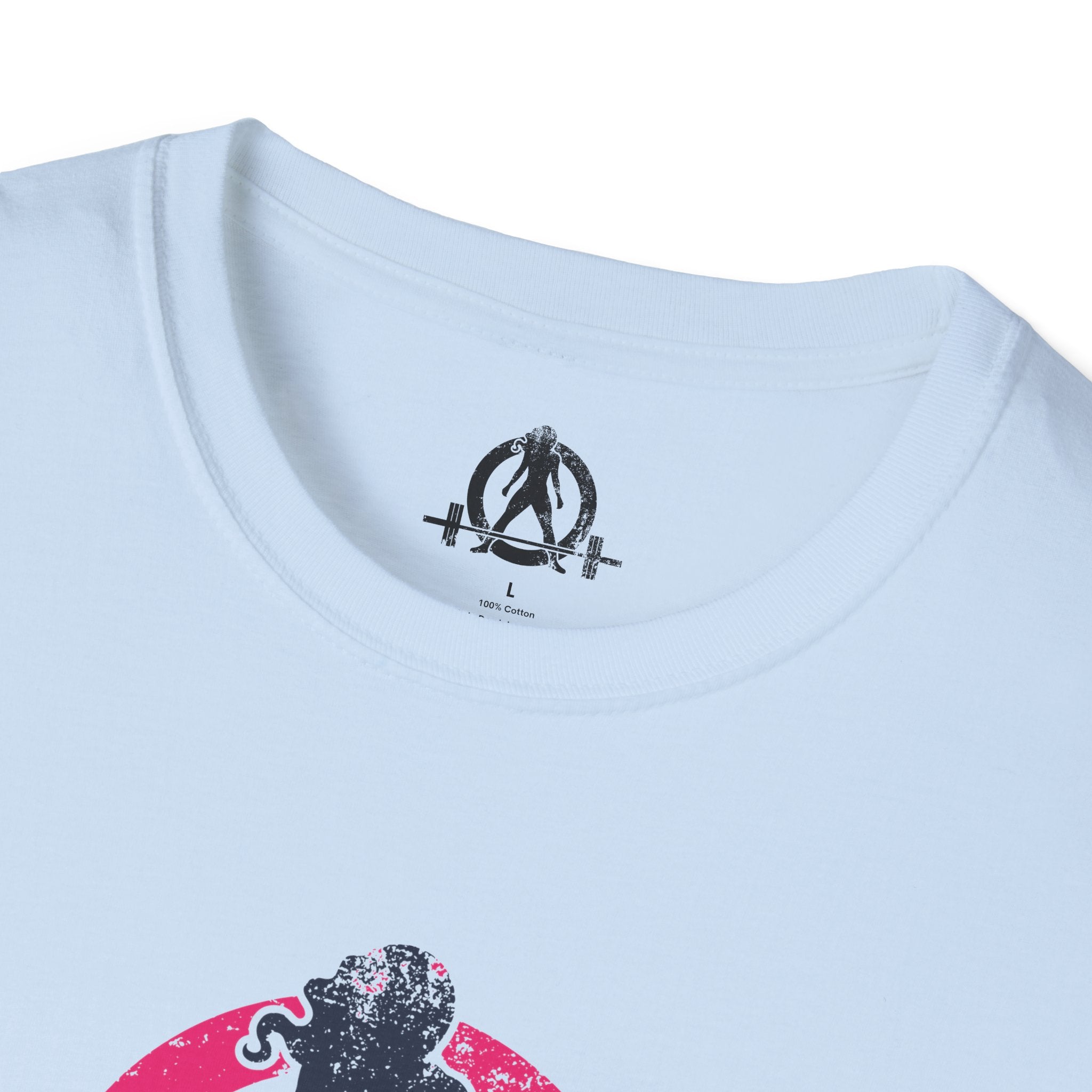 Unisex Softstyle T-Shirt - Inverted Color Distressed Logo - Plain Back (BEST SELLER)