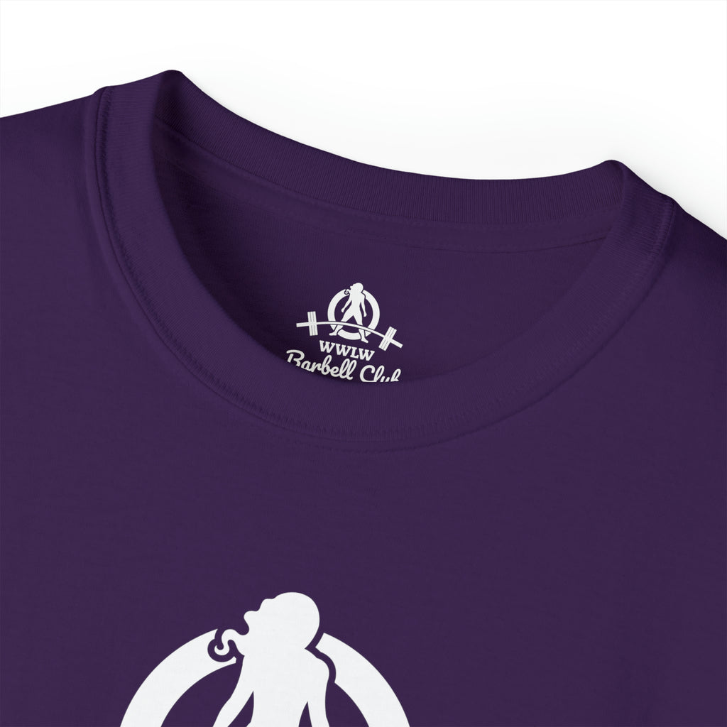 Barbell Club White Classic Logo - Unisex Ultra Cotton Tee