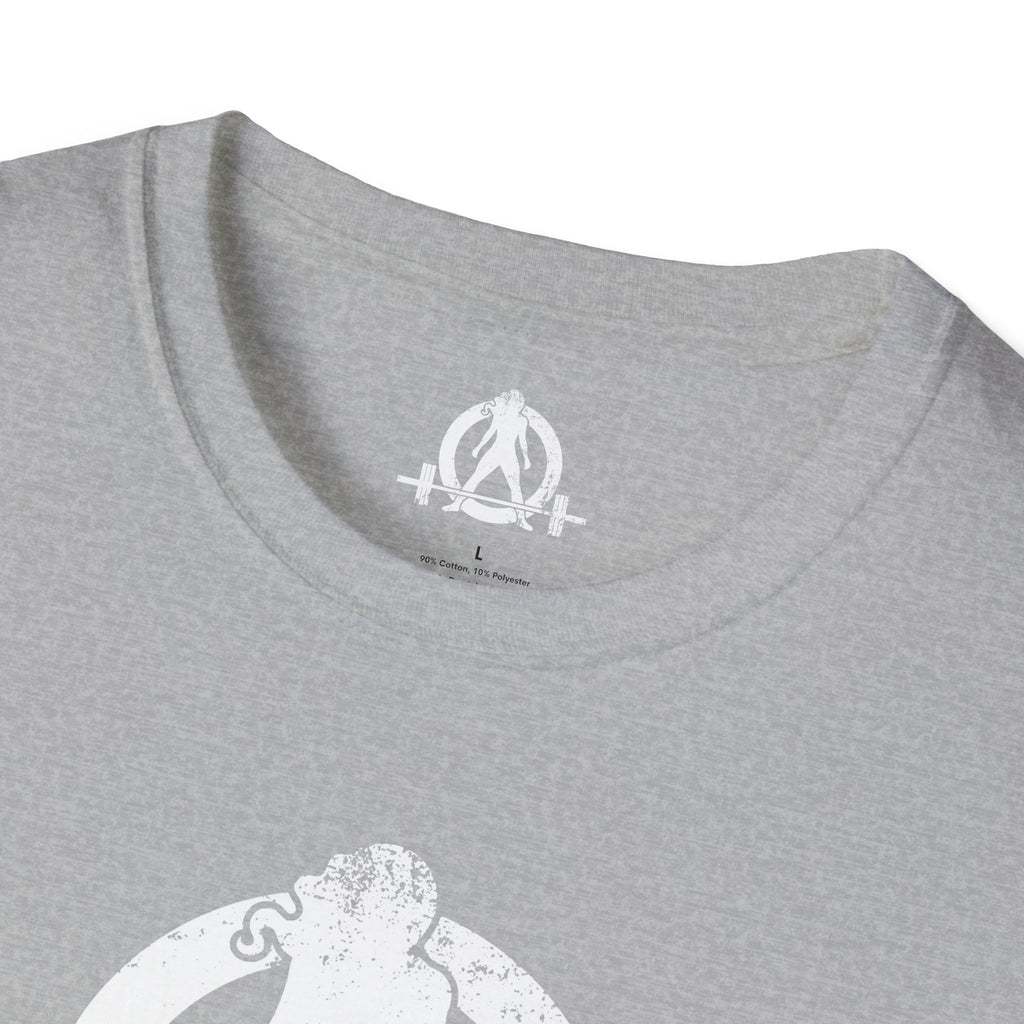 Unisex Softstyle T-Shirt - White Distressed Logo - Plain Back (BEST SELLER)