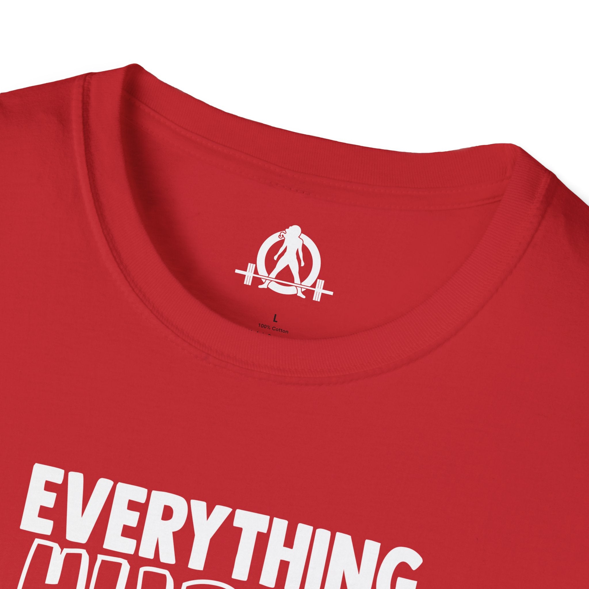 Everything Hurts & I'm Hungry  - Unisex Softstyle T-Shirt - Print on Front Plain Back