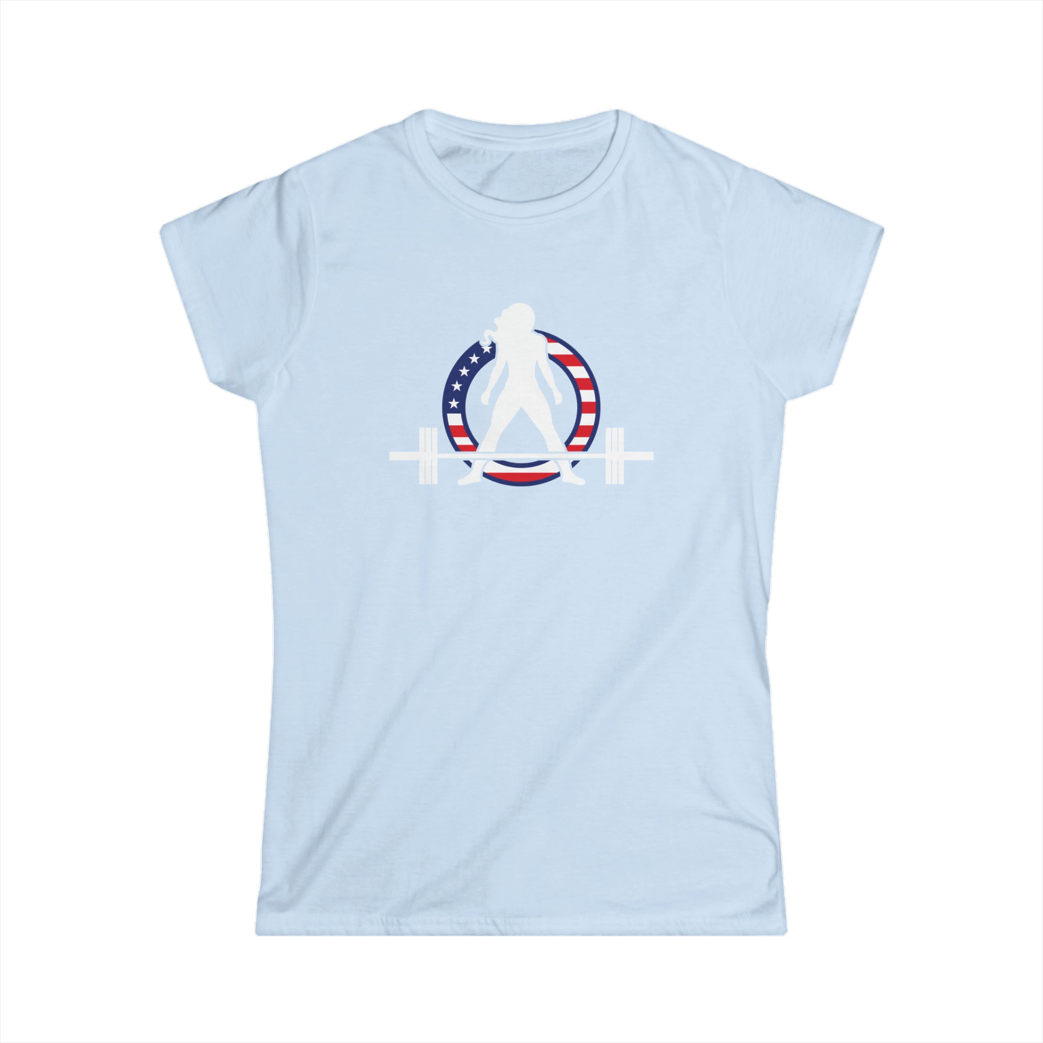 USA - Women's Softstyle Tee -  Color Dark Logo