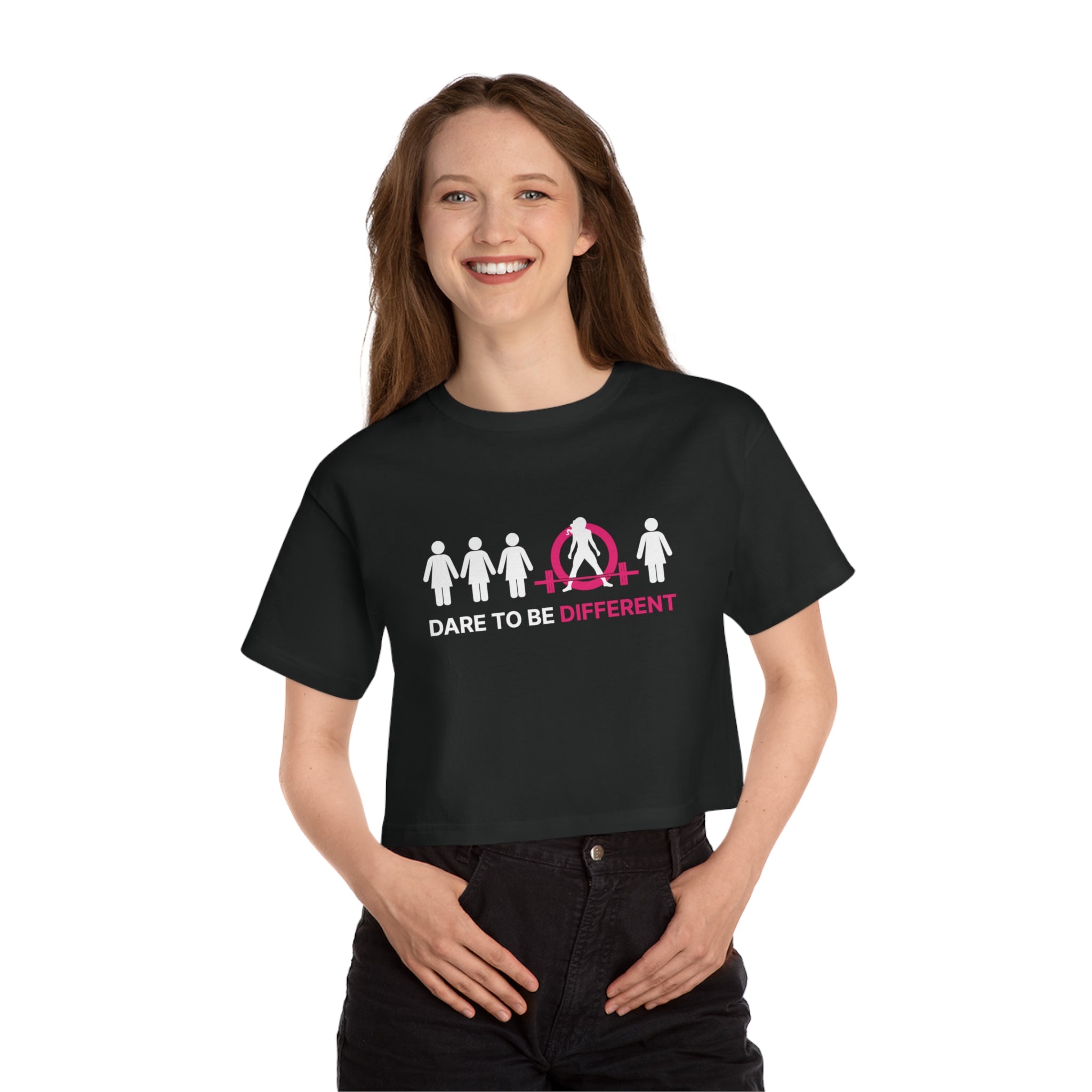 Dare To Be Different - Deadlift. - Champion Women's Heritage Cropped T-Shirt