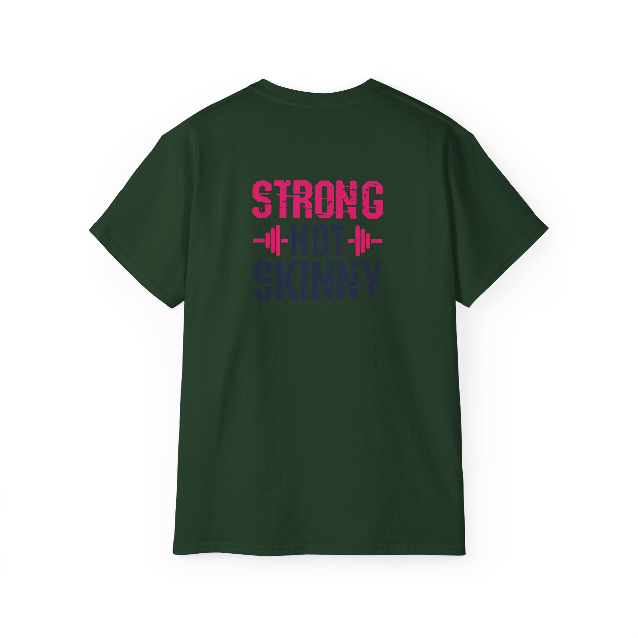 Strong Not Skinny - Unisex Ultra Cotton Tee - Color Distressed Logo
