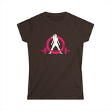 Women's Softstyle Tee - Distressed Inverted Color Logo