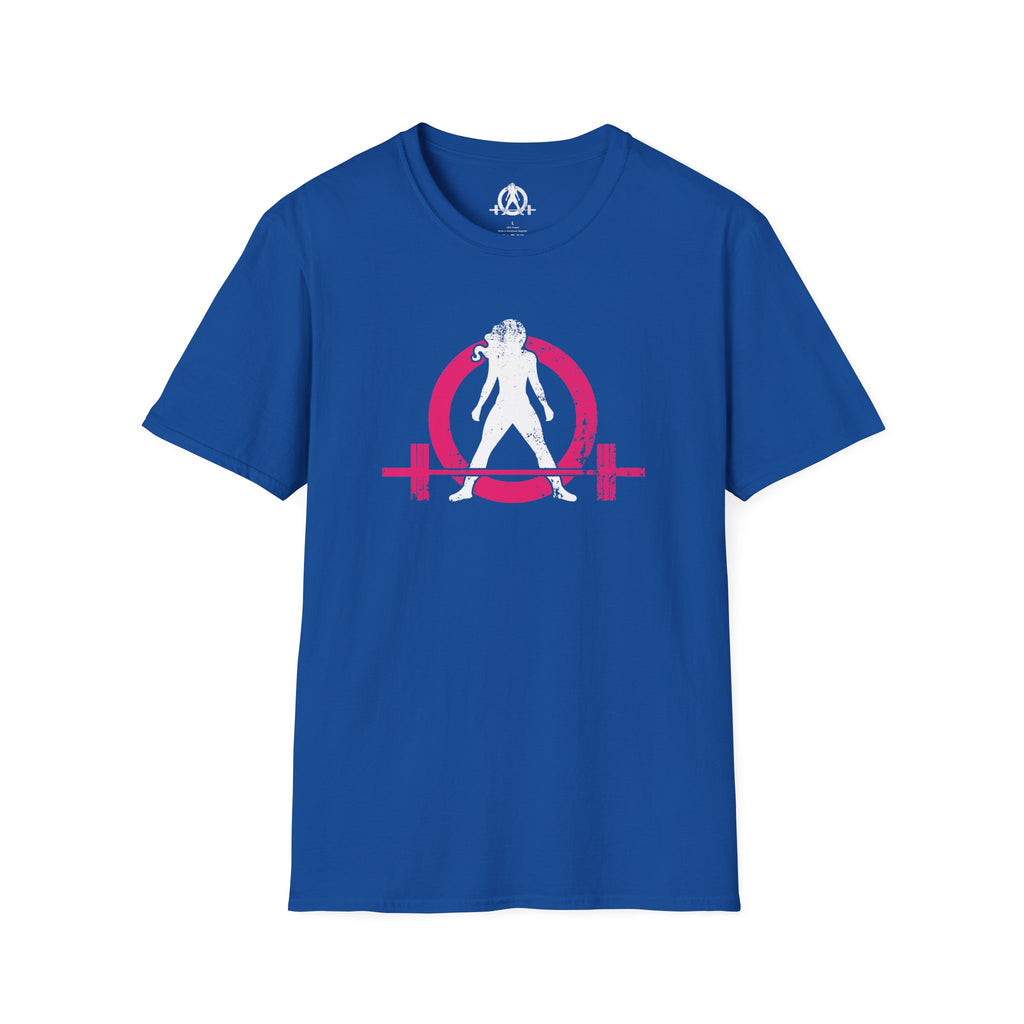 Unisex Softstyle T-Shirt - Color Distressed Logo - Plain Back