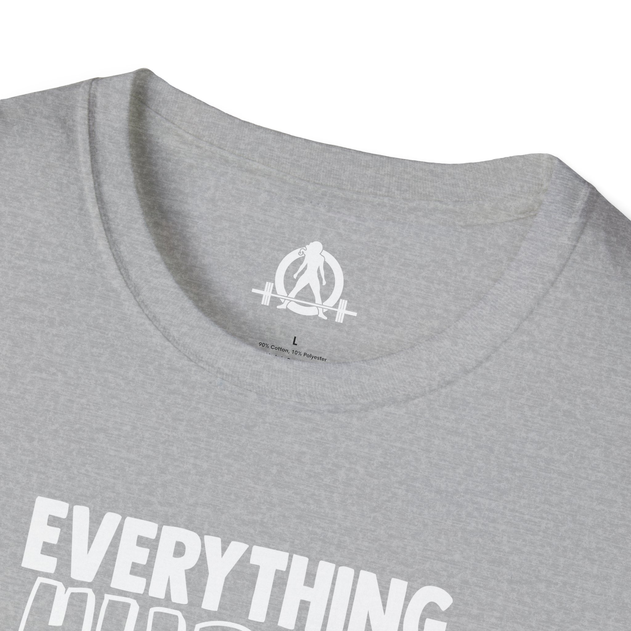 Everything Hurts & I'm Hungry  - Unisex Softstyle T-Shirt - Print on Front Plain Back