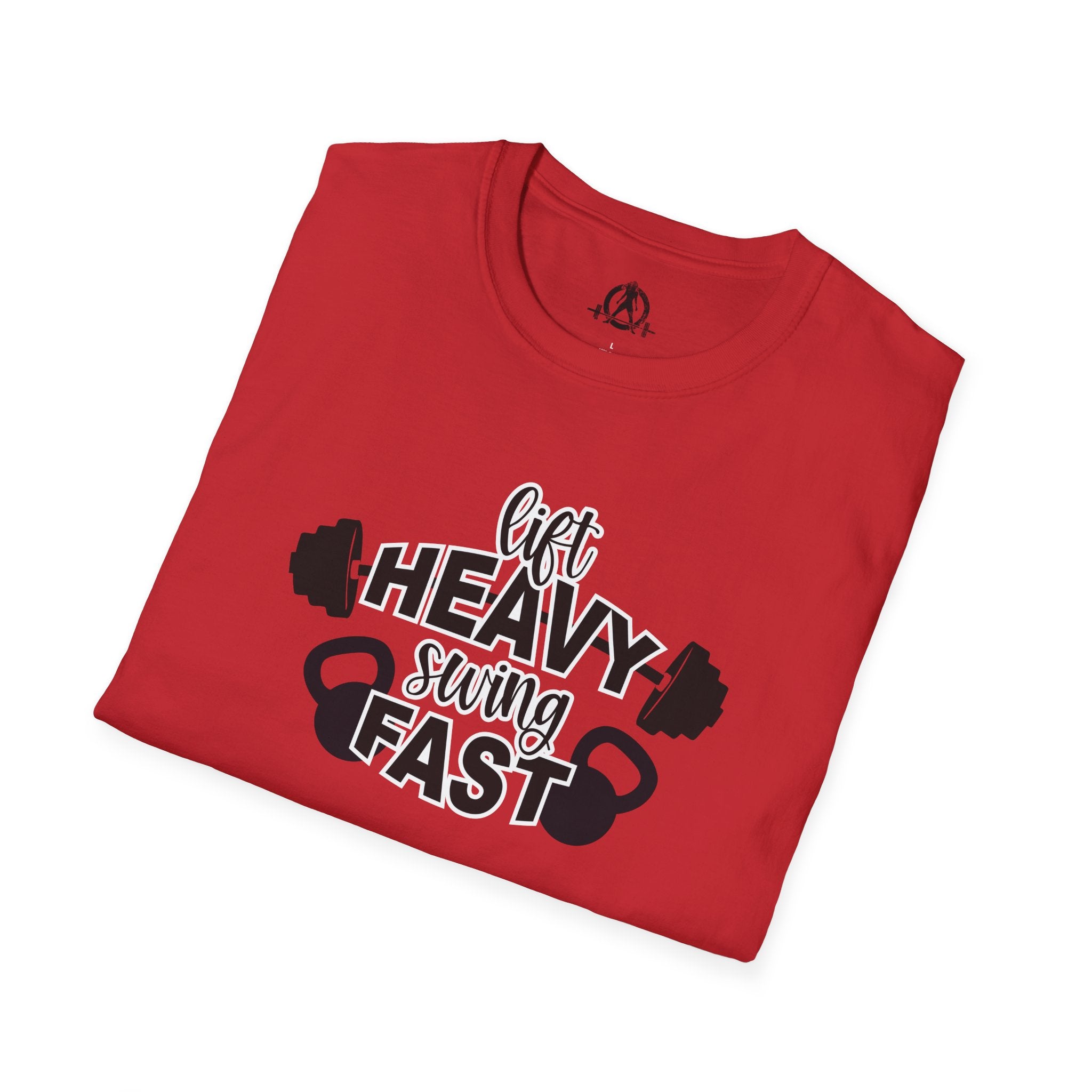 Lift Heavy Swing Fast - Unisex Softstyle T-Shirt - Logo Front