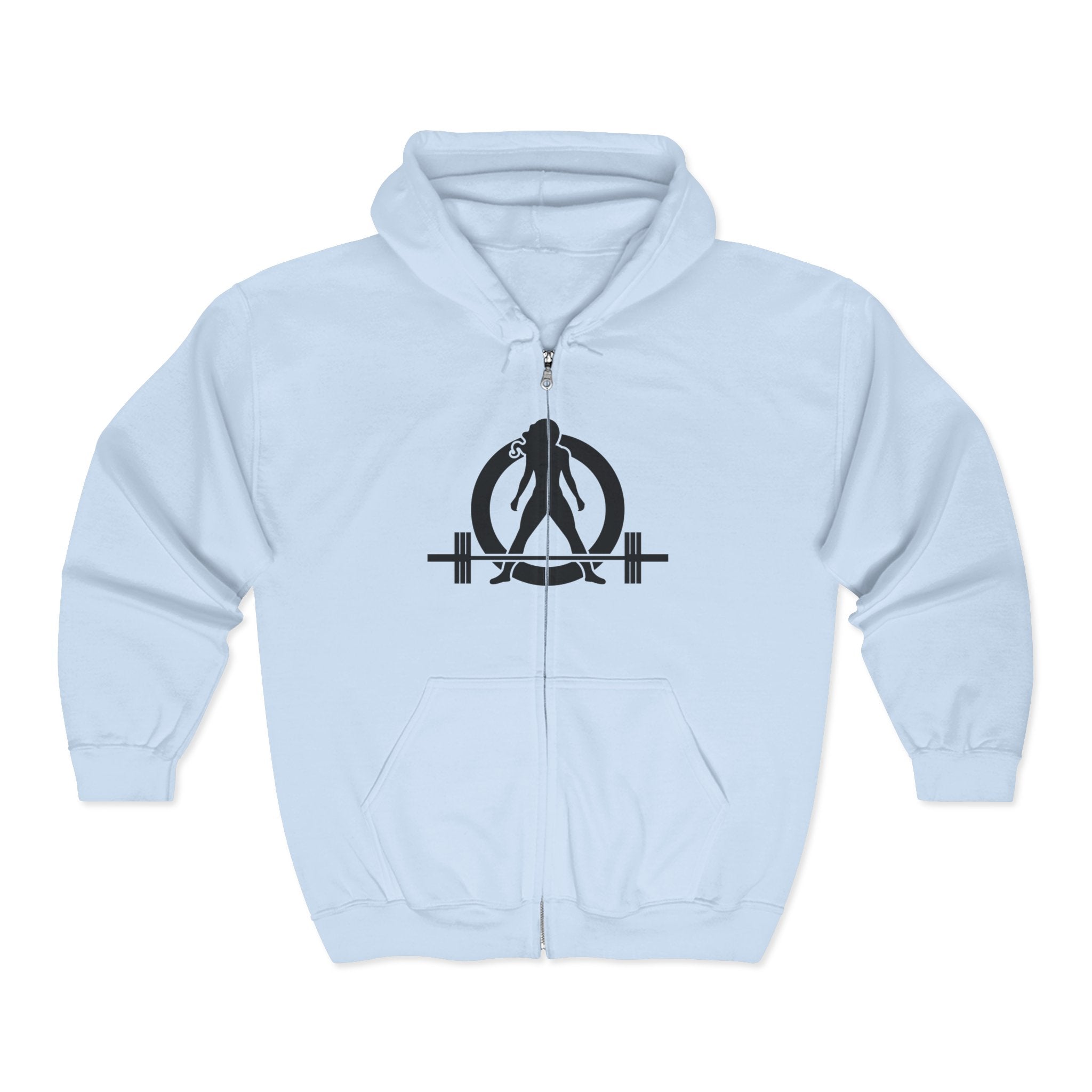 Unisex Heavy Blend™ Full Zip Hooded Sweatshirt - Classic Black Logo