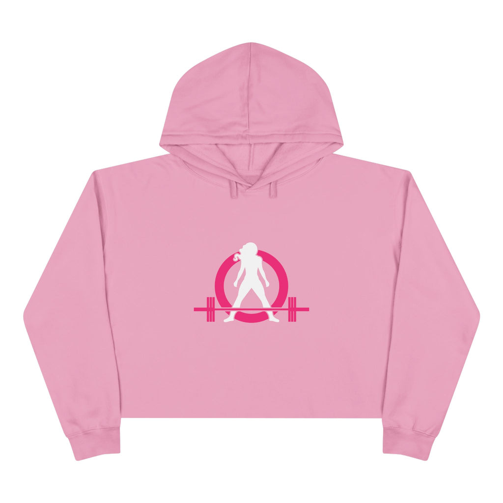 Empowered Crop Hoodie – For Strong Women Who Lift - Classic Logo