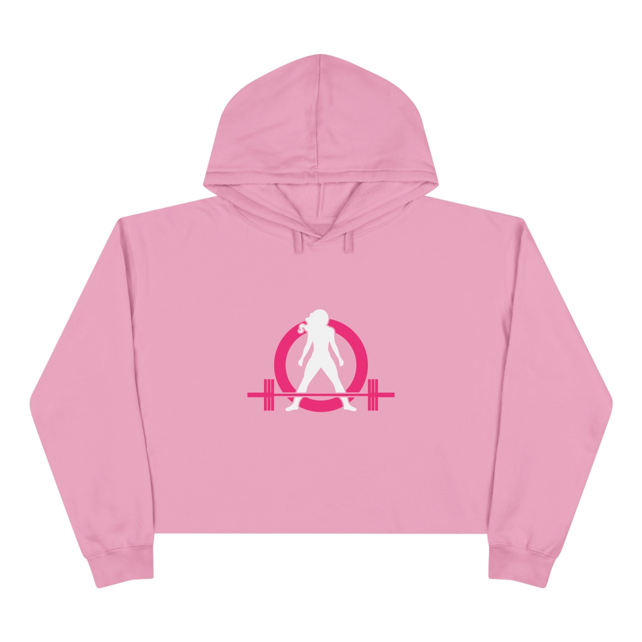 Empowered Crop Hoodie – For Strong Women Who Lift - Classic Logo