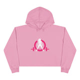 Empowered Crop Hoodie – For Strong Women Who Lift - Classic Logo