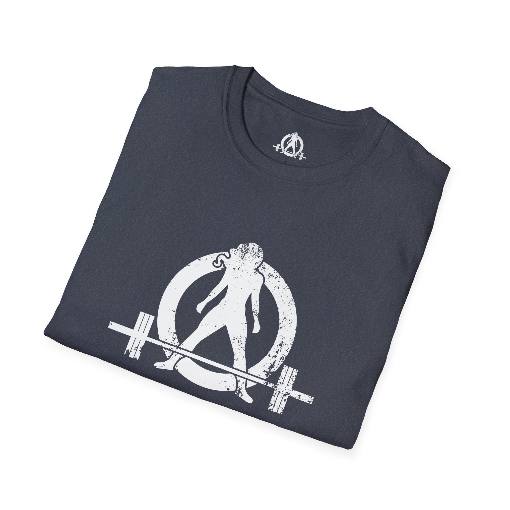 WWLW White Distressed Unisex Softstyle T-Shirt - White Distressed Logo - Plain Back
