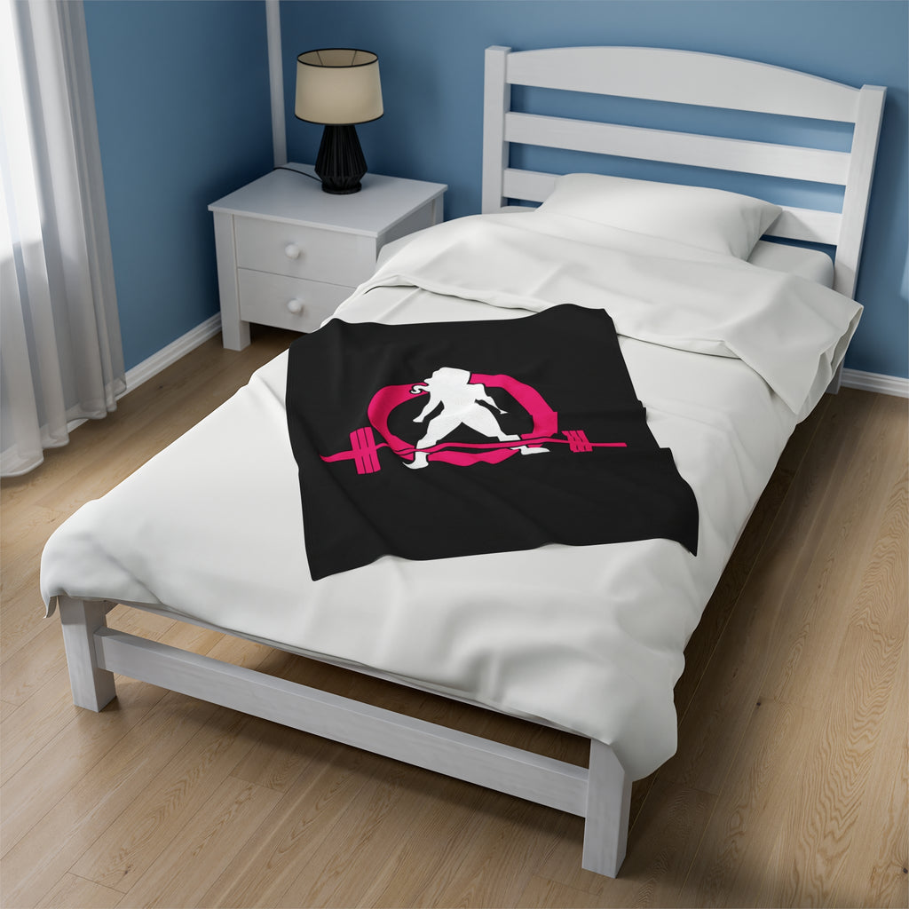 Velveteen Plush Blanket - Classic Dark Logo