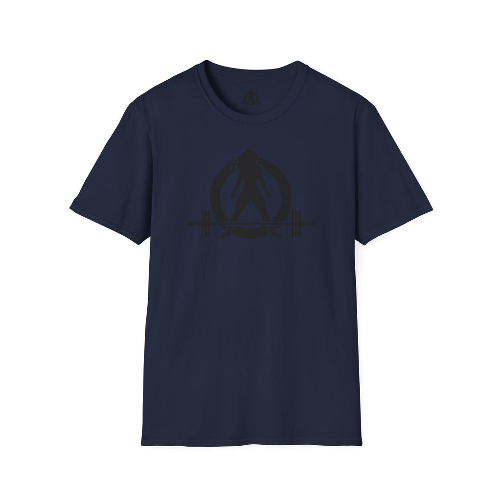 Goal Weight Strong AF - Unisex Softstyle T-Shirt - Black Print on Front & Back