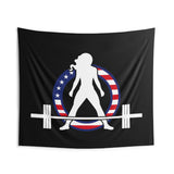 USA Logo - Indoor Wall Tapestries - USA Dark Logo