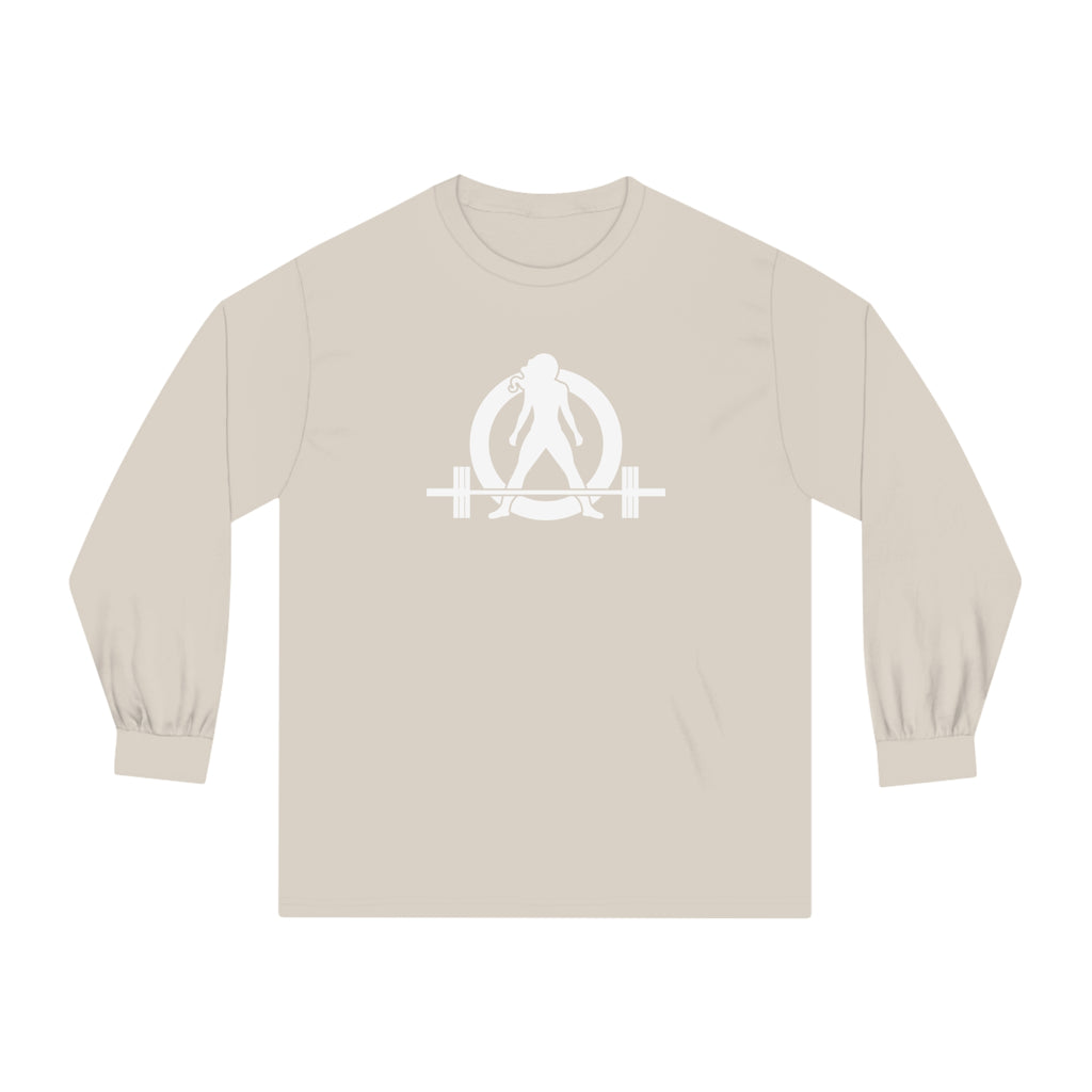 45 + 45 = 135 - Unisex Classic Long Sleeve T-Shirt - White Print on Front & Back