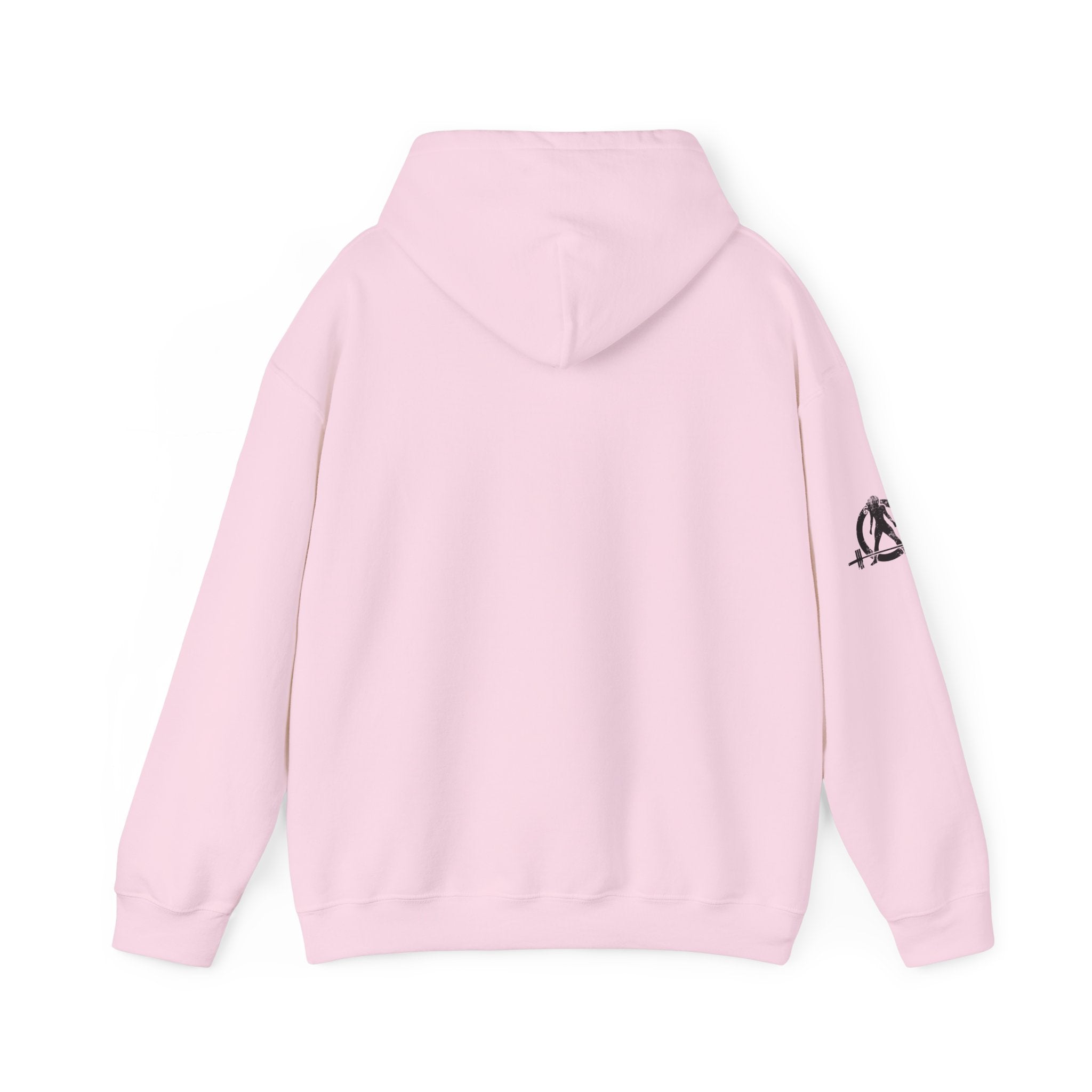 Lift Heavy Shit - Unisex Heavy Blend Hooded Sweatshirt - Black Logo on Front & Right Sleeve