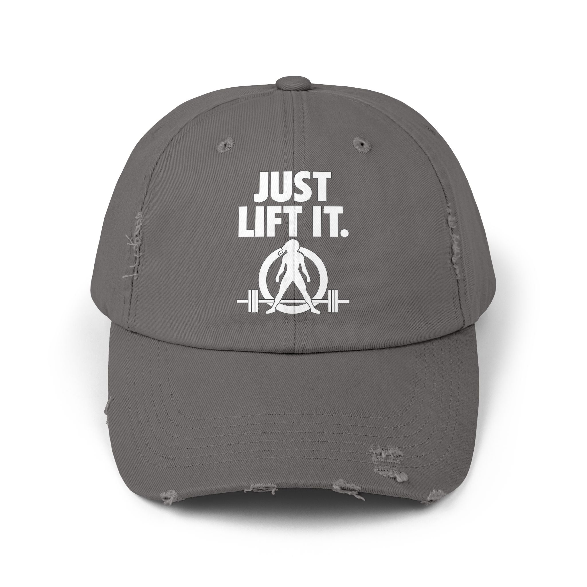 Just Lift It - Unisex Distressed Cap
