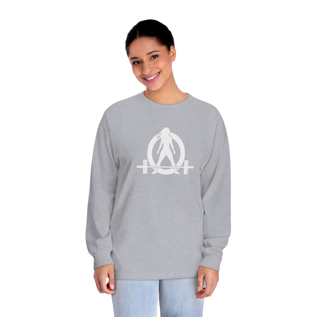45 + 45 = 135 - Unisex Classic Long Sleeve T-Shirt - White Print on Front & Back