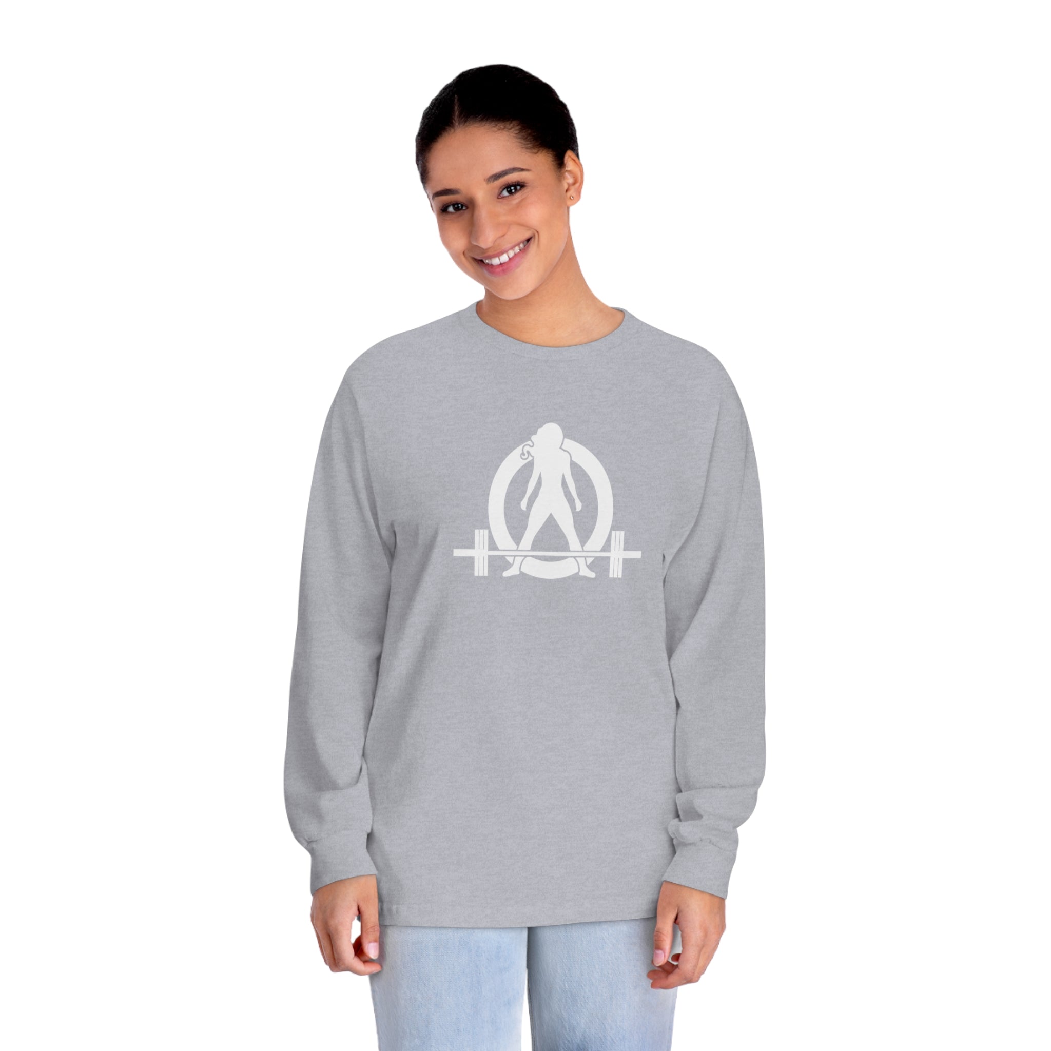 45 + 45 = 135 - Unisex Classic Long Sleeve T-Shirt - White Print on Front & Back