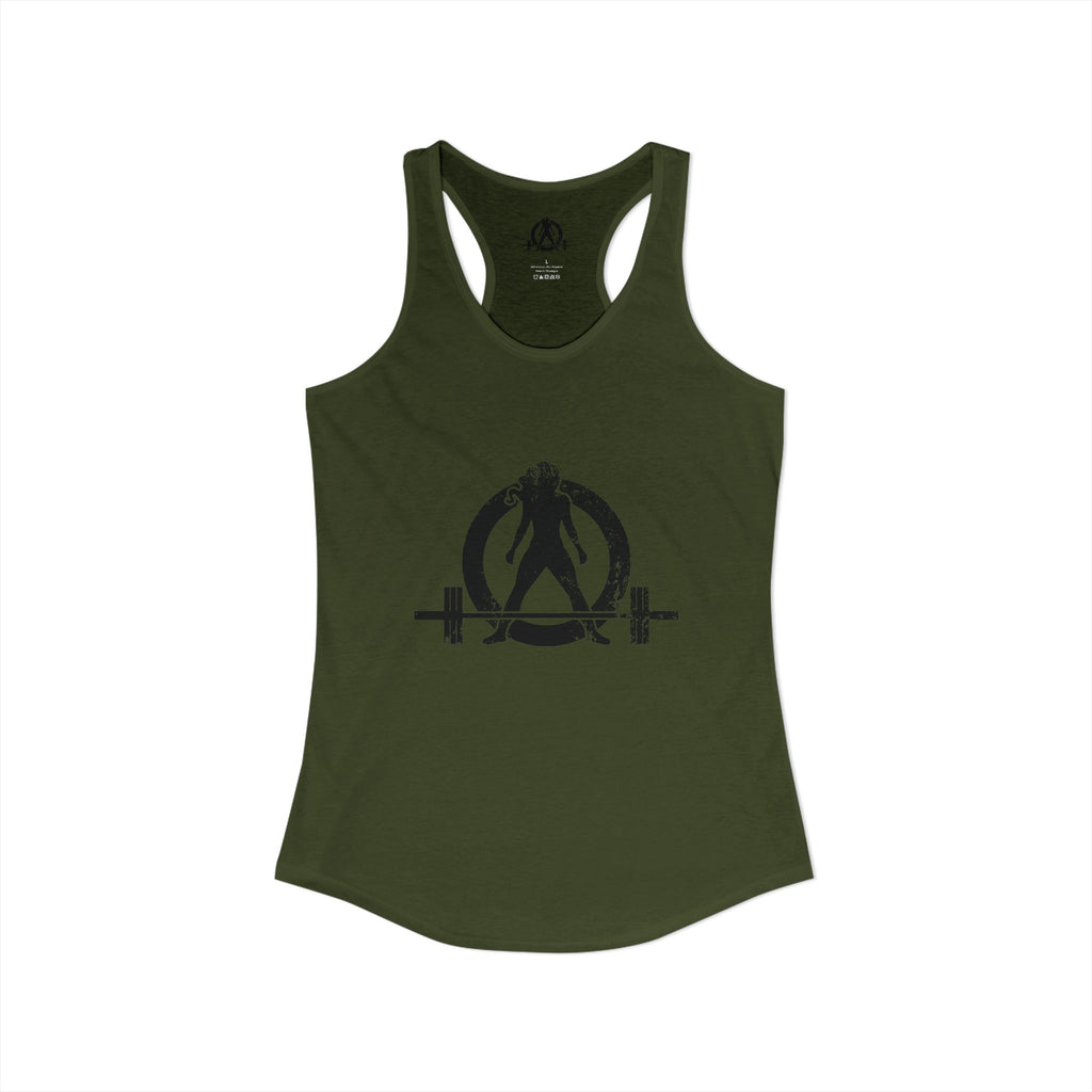 WWLW Distressed Black Logo - Racer Back Tank Top (Best Seller)