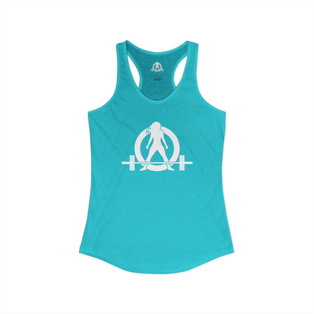 Everything Hurts & I'm Hungry - Women's Ideal Racerback Tank - White Print Front & Back
