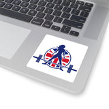 Square Stickers - UK Logo - Classic Dark