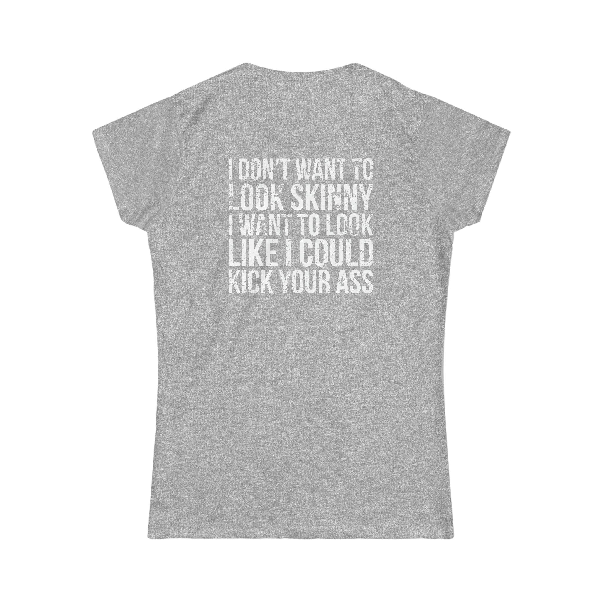 Kick Your Ass - Distressed Logo - Women's Softstyle Tee