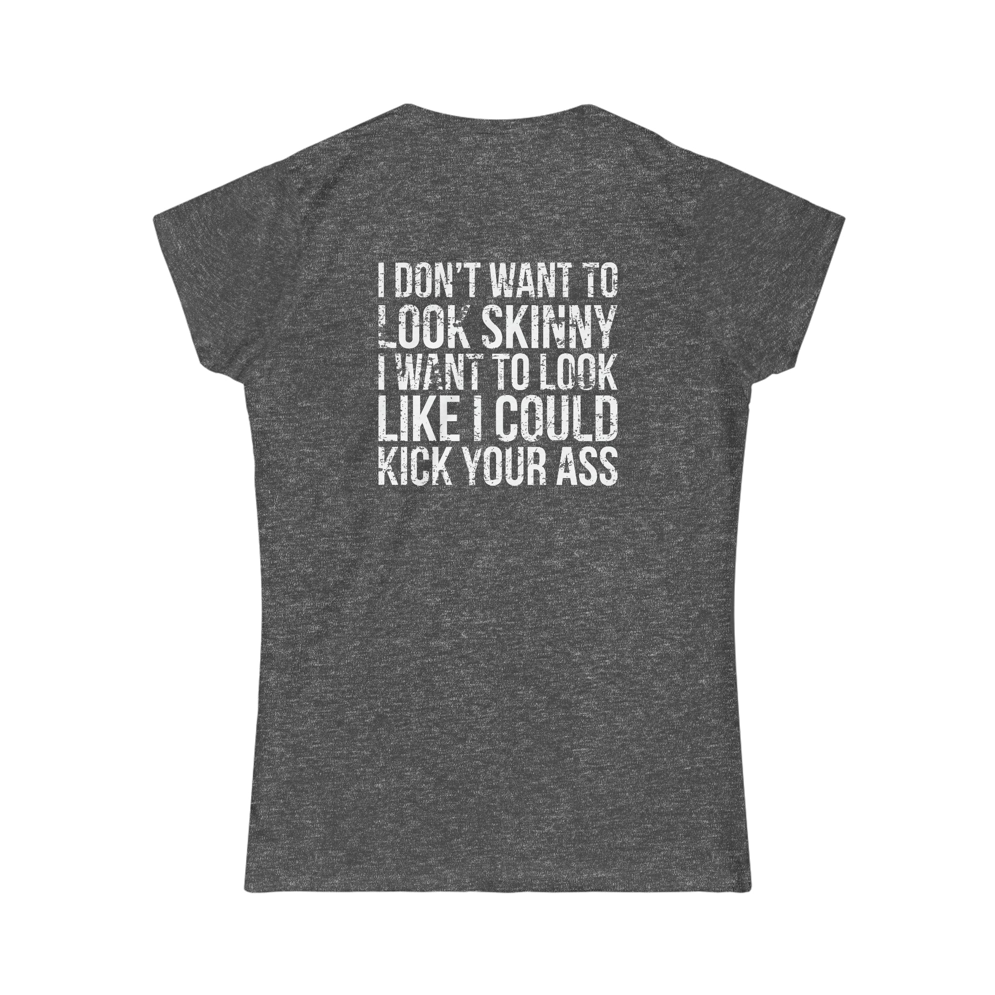 Kick Your Ass - Distressed Logo - Women's Softstyle Tee