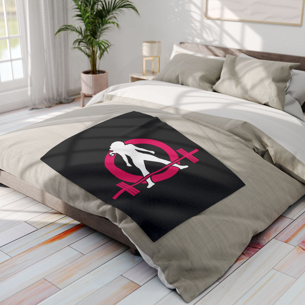 WWLW Arctic Fleece Blanket – Black Classic Logo 🖤