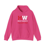 Heavy Weights Barbell Club  - Unisex Heavy Blend Hooded Sweatshirt  - Front Logo