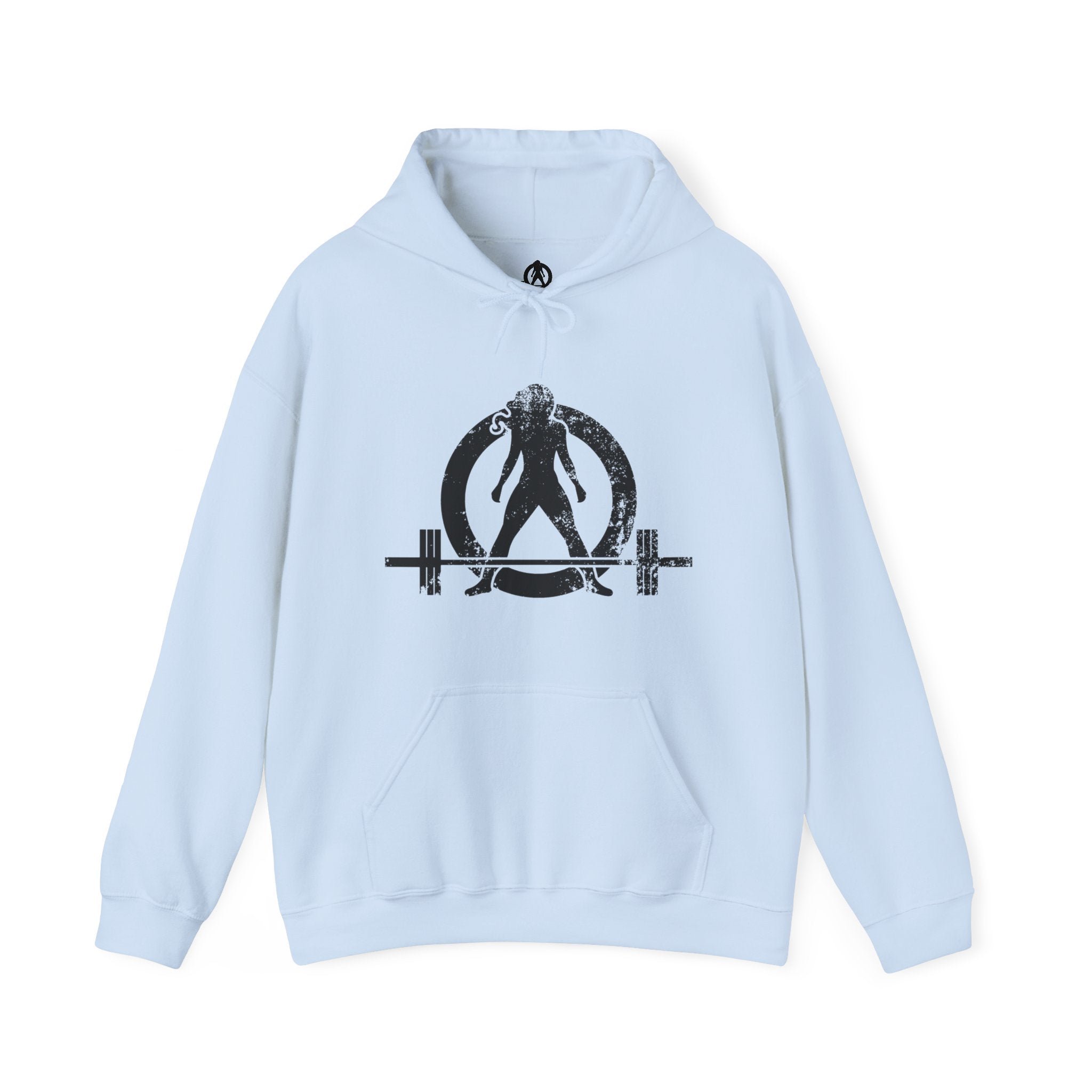 Strong Is Beautiful - Distressed Black Logo - Unisex Heavy Blend Hooded Sweatshirt