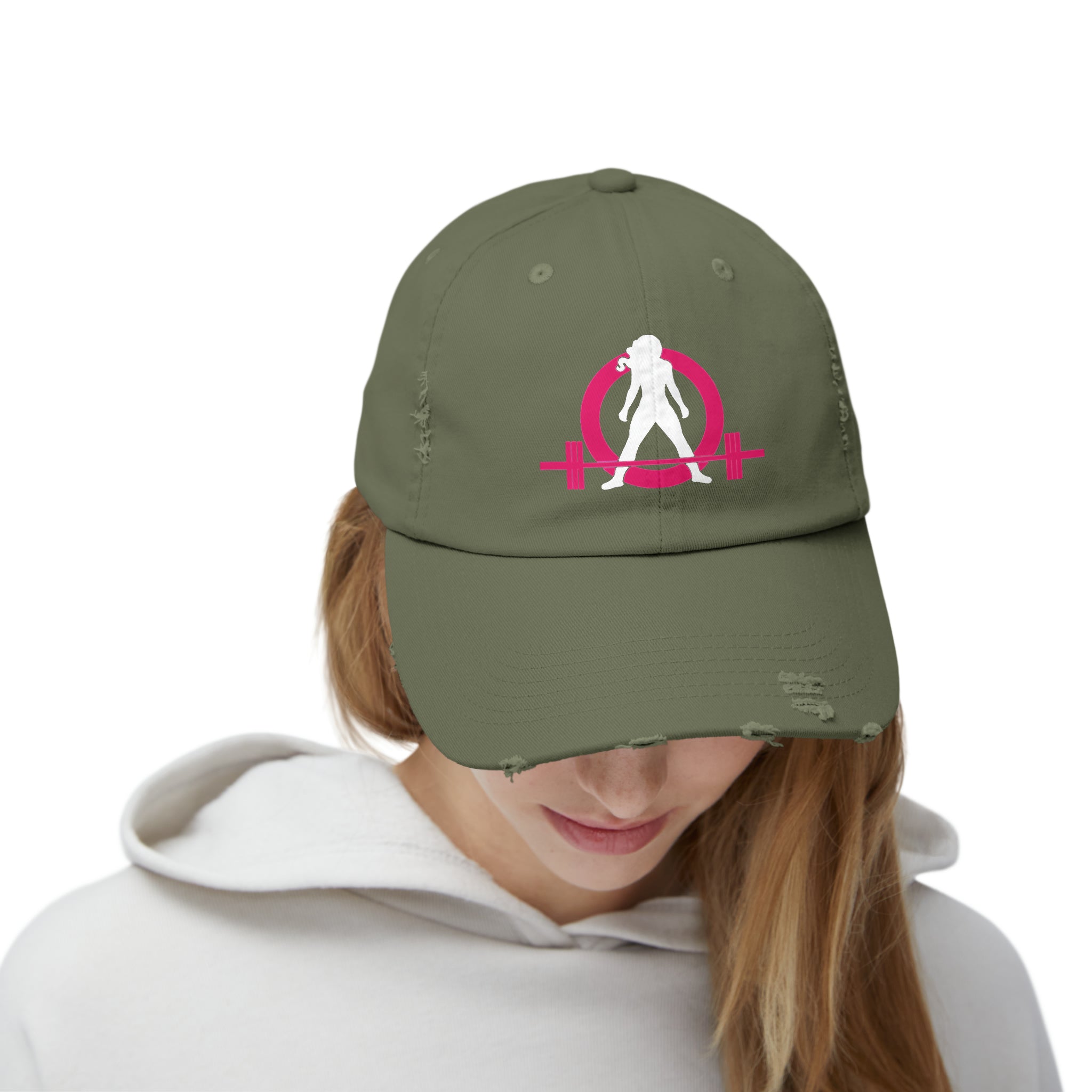 Unisex Distressed Cap - Classic Color Logo