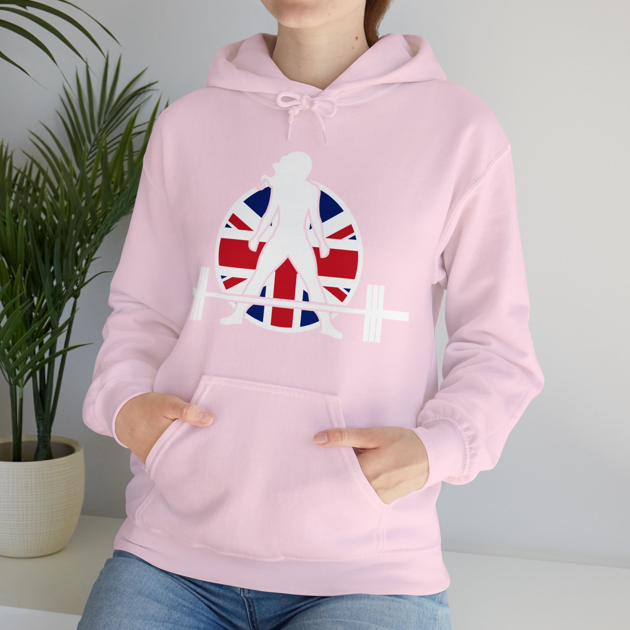 UK Logo - Unisex Heavy Blend Hooded Sweatshirt -  Plain Back