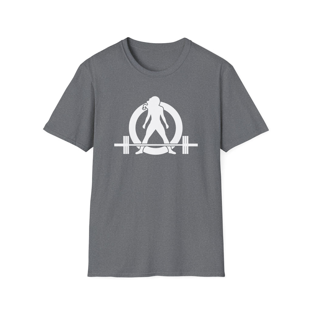 I Workout To Burn Off The Crazy - Unisex Softstyle T-Shirt - White Logo Front & Back