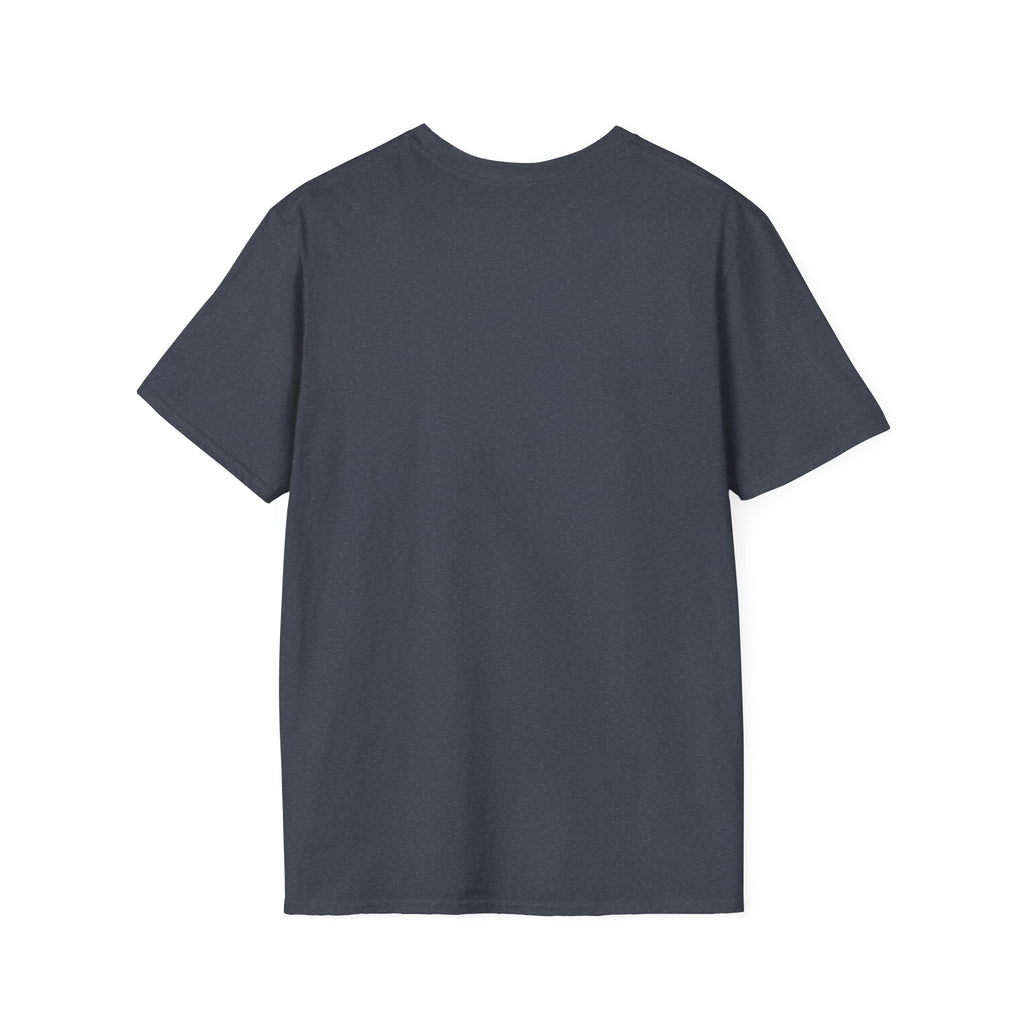 Unisex Softstyle T-Shirt - Black Distressed Logo - Plain Back (BEST SELLER)