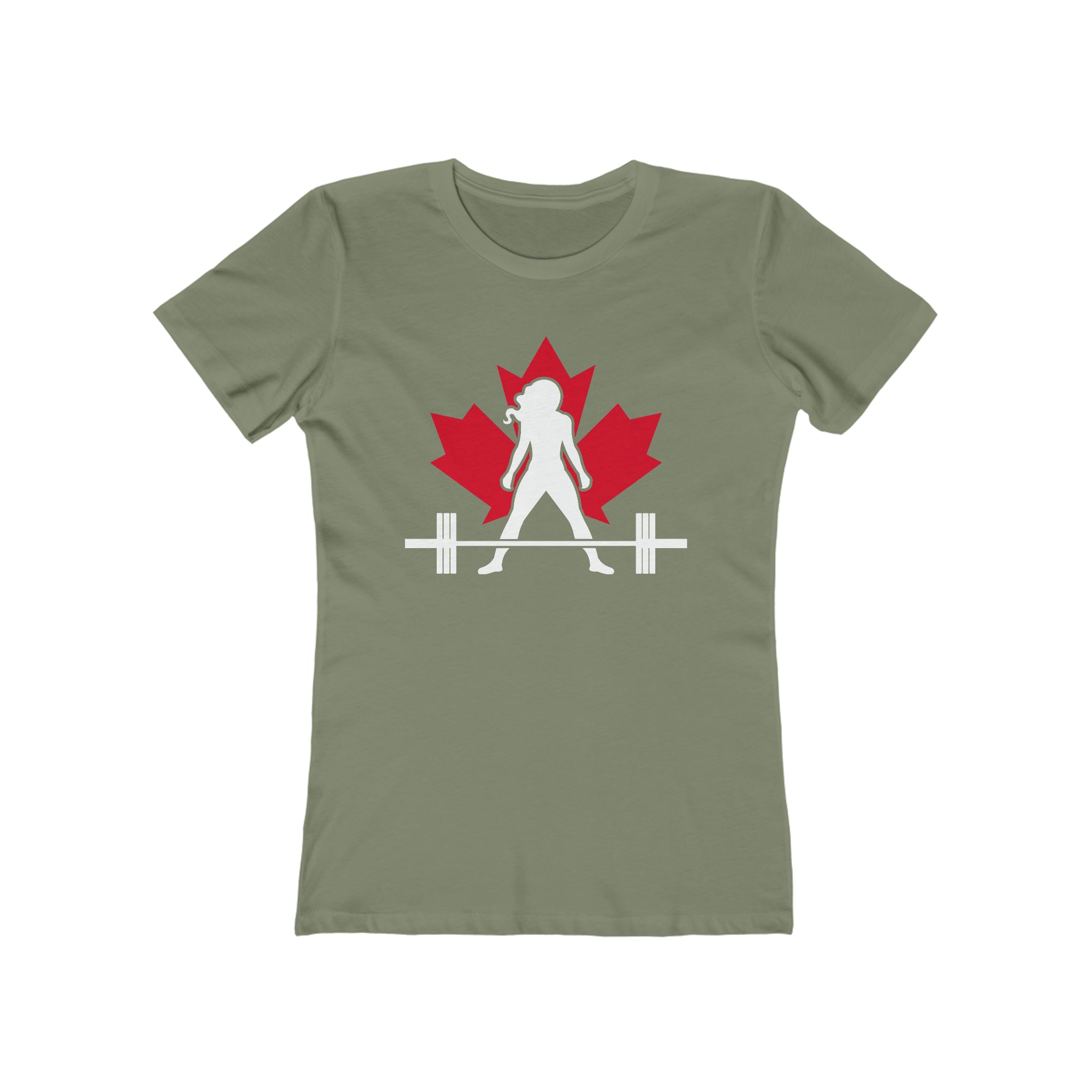 Women's The Boyfriend Tee - Canada Dark Logo - Plain Back