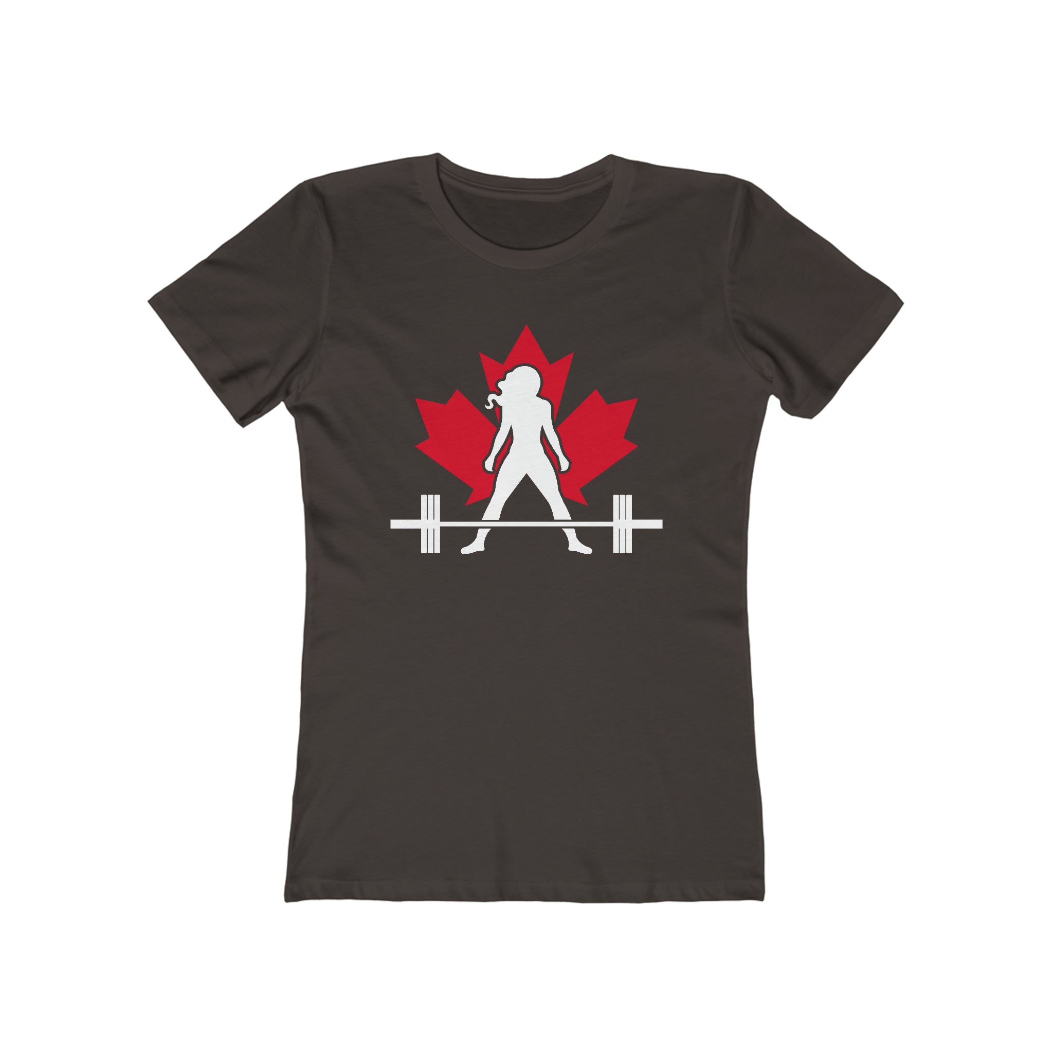 Women's The Boyfriend Tee - Canada Dark Logo - Plain Back