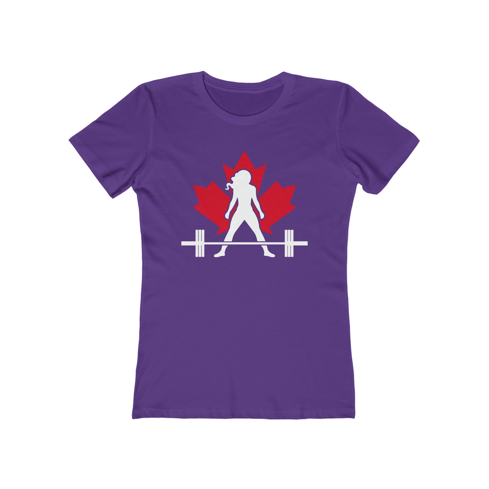 Women's The Boyfriend Tee - Canada Dark Logo - Plain Back