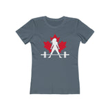 Women's The Boyfriend Tee - Canada Dark Logo - Plain Back