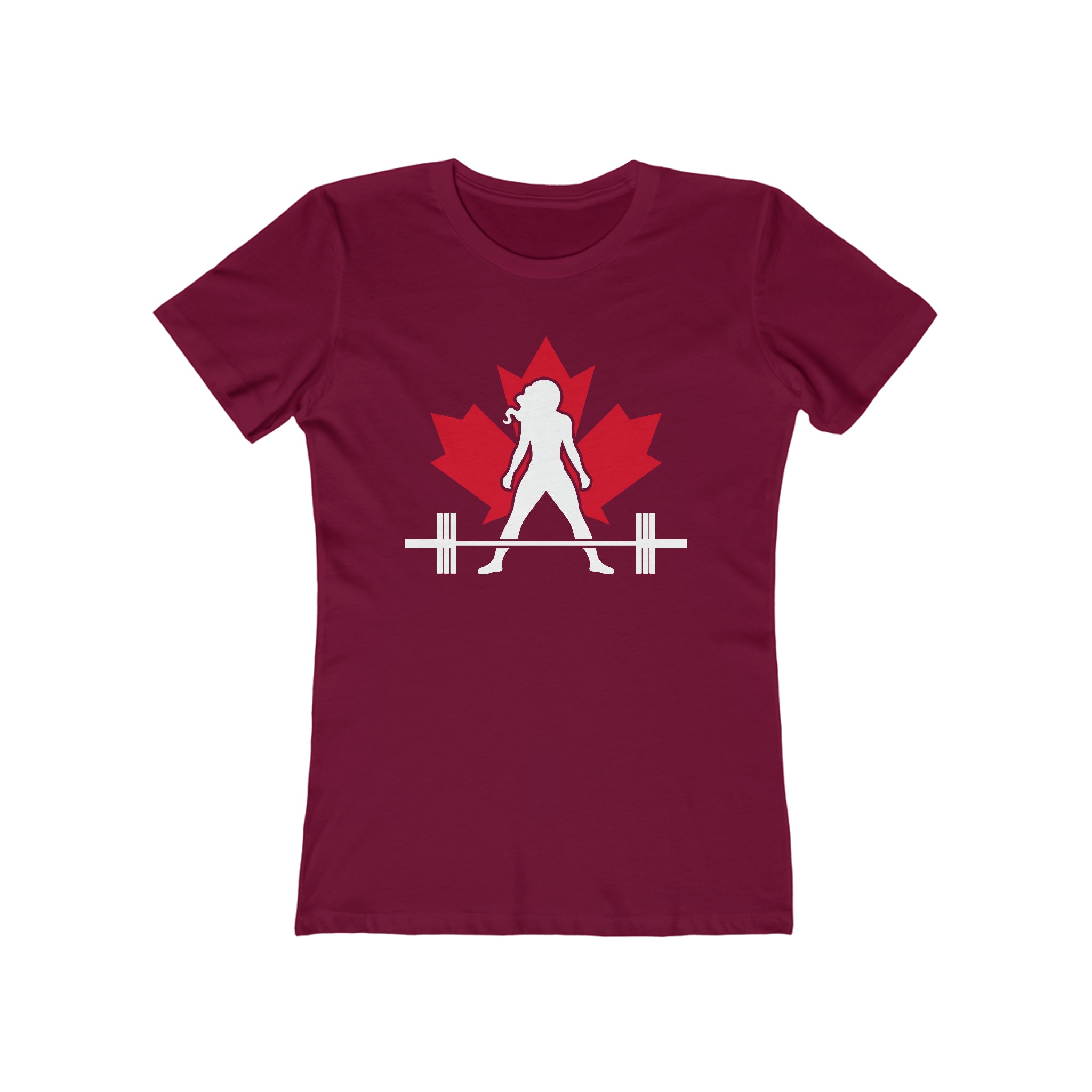 Women's The Boyfriend Tee - Canada Dark Logo - Plain Back